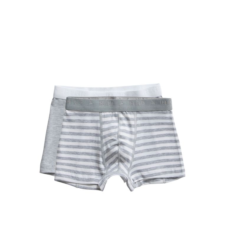Ten Cate Basic Kids Boys Shorts 2 Pack grijs 122/128 -