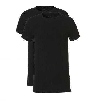 Ten Cate Basic Kids Boys T-Shirt 2Pack zwart 146/152 -