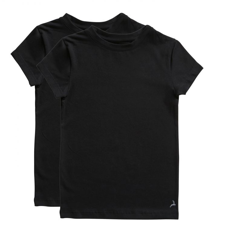 Ten Cate Basic Kids Boys T-Shirt 2Pack zwart 122/128 -