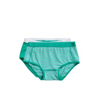 Ten Cate Basic kids girls brief 2Pack groen 98/104 -