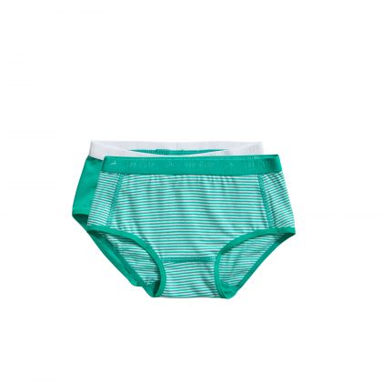 Ten Cate Basic kids girls brief 2Pack groen 134/140 -