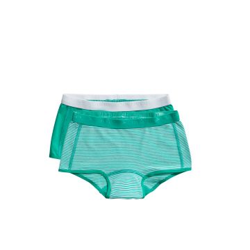 Ten Cate Basic kids girls shorts 2 Pack groen 134/140 -