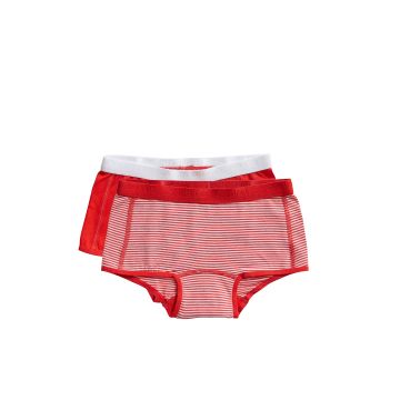 Ten Cate Basic kids girls shorts 2 Pack rood 134/140 -