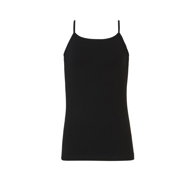 Ten Cate Basic teen girls spaghetti top zwart 134/140 -