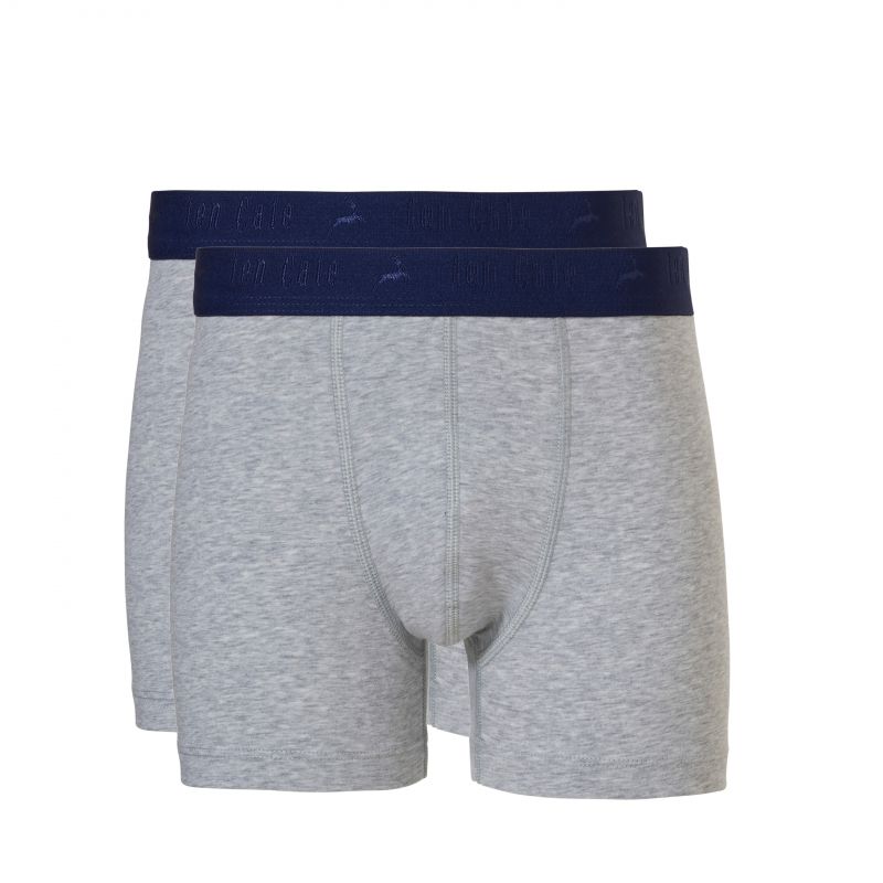 Ten Cate Basic Teens Boys Shorts 2 Pack grijs 146/152 -