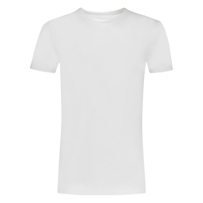 Ten Cate Basics men T-shirt high neck 2 pack wit Xxl -
