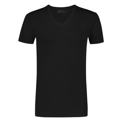 Ten Cate Basics men V-neck shirt 2 pack zwart Xxl -