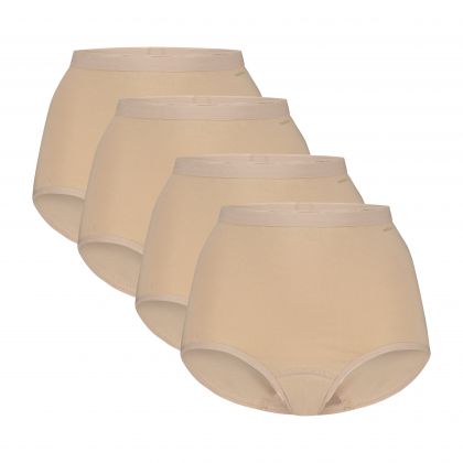 Ten Cate Basics women high waist 4 Pack huidskleur Xxl -