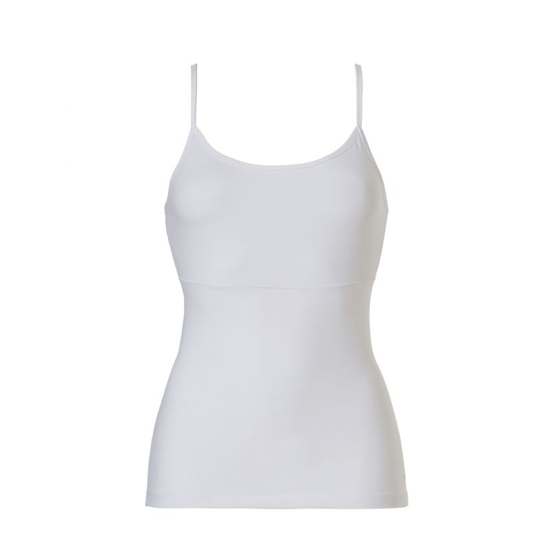 Ten Cate Cotton contour spaghetti top wit S -
