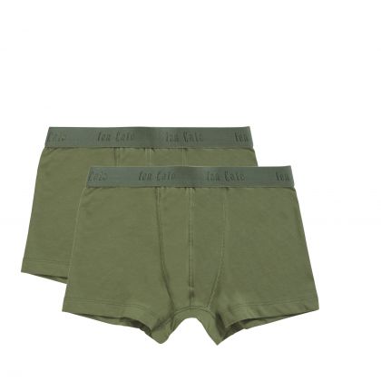 Ten Cate Cotton Stretch boys shorts 2Pack groen 170/176 -
