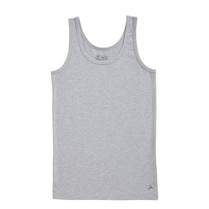 Ten Cate Cotton Stretch boys singlet grijs 122/128 -