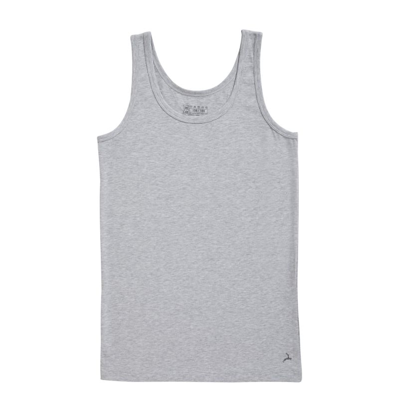 Ten Cate Cotton Stretch boys singlet grijs 122/128 -