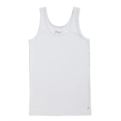 Ten Cate Cotton Stretch boys singlet wit 146/152 -