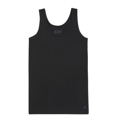 Ten Cate Cotton Stretch boys singlet zwart 98/104 -