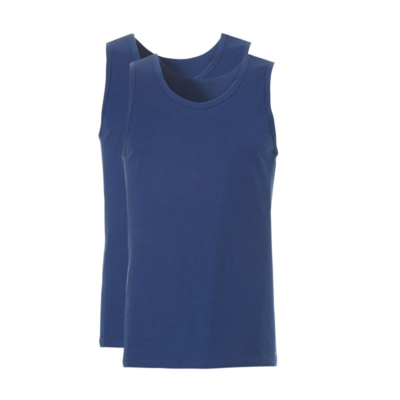 Ten Cate Men Basic Singlet 2 pack (-) blauw Xl -