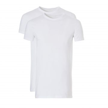 Ten Cate Men Basic T-shirt 2 Pack (-) wit Xxl -