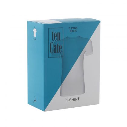 Ten Cate Men Basic T-shirt 2 Pack (-) wit M -