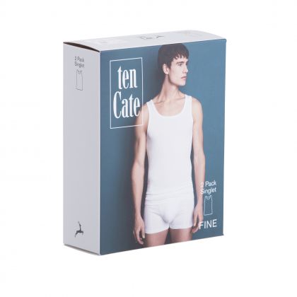 Ten Cate Men Fine Singlet 2 Pack grijs Xxl -