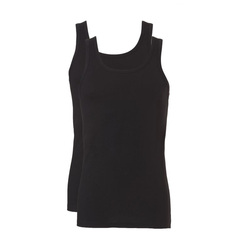 Ten Cate Men Fine Singlet 2 Pack zwart L -