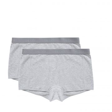 Ten Cate Organic girls shorts 2Pack grijs 170/176 -