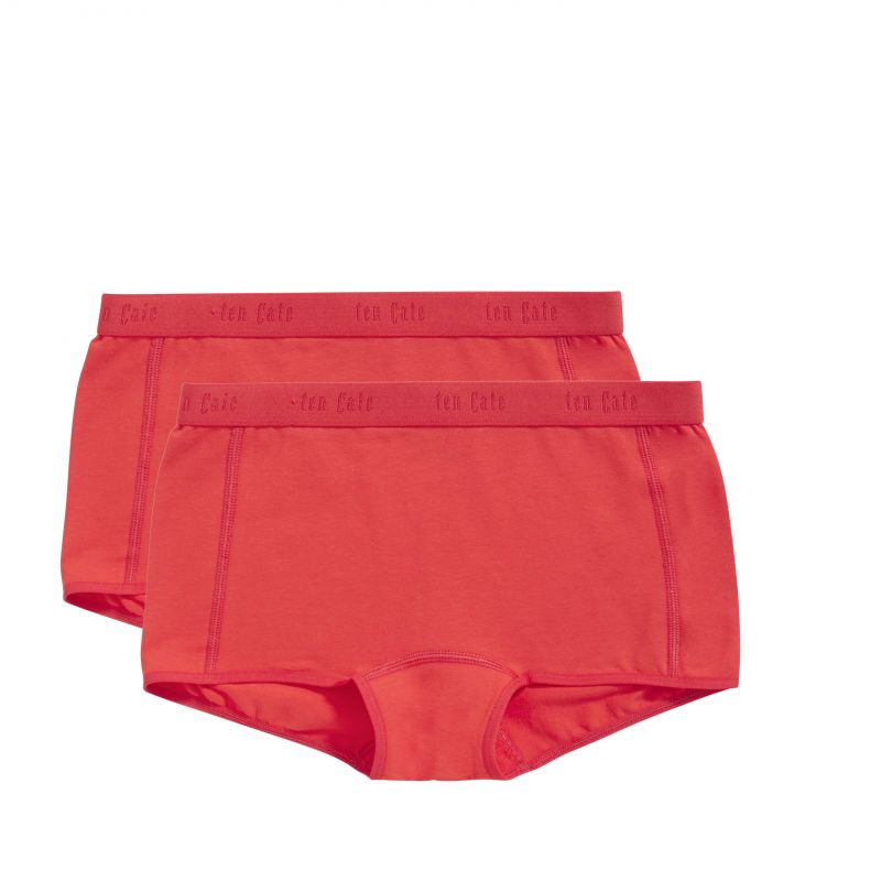 Ten Cate Organic girls shorts 2Pack rood 146/152 -