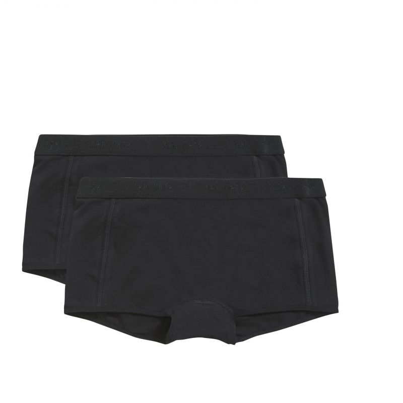 Ten Cate Organic girls shorts 2Pack zwart 134/140 -