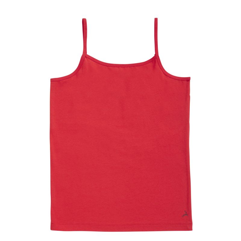 Ten Cate Organic girls spaghetti top rood 146/152 -