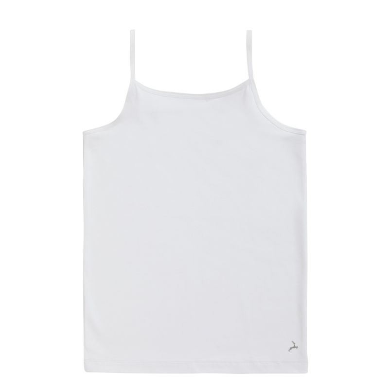 Ten Cate Organic girls spaghetti top wit 134/140 -