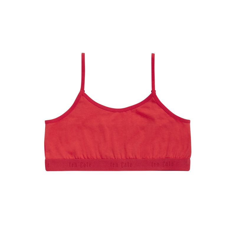 Ten Cate Organic girls top rood 122/128 -