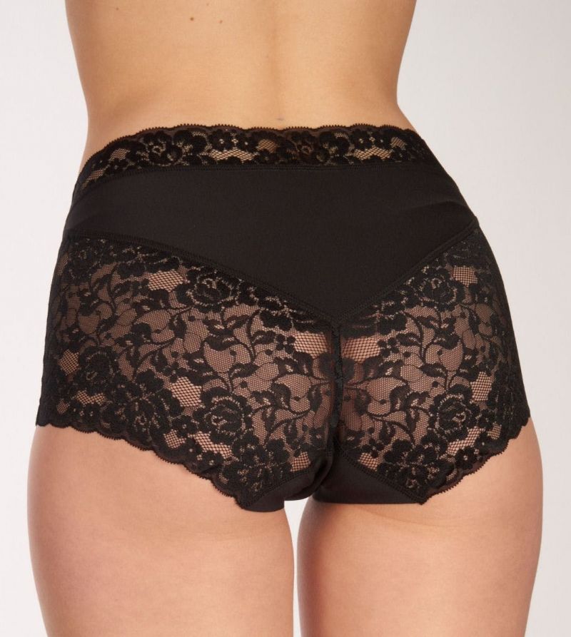 Ten Cate Secrets high waist brief lace zwart L -