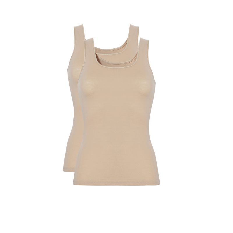 Ten Cate Women Basic Shirt 2 Pack (-) bruin