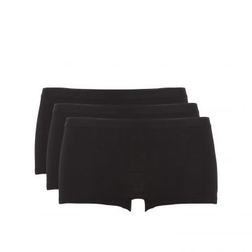 Women Basic Short 3 Pack (-) zwart
