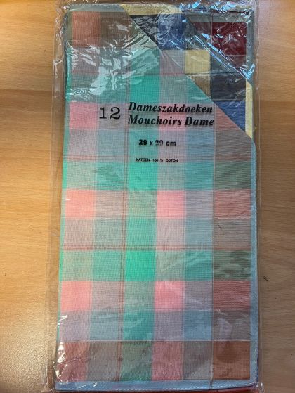 Tiseco Emilio Dameszakdoek 29x29cm 12 stuks groen One Size -