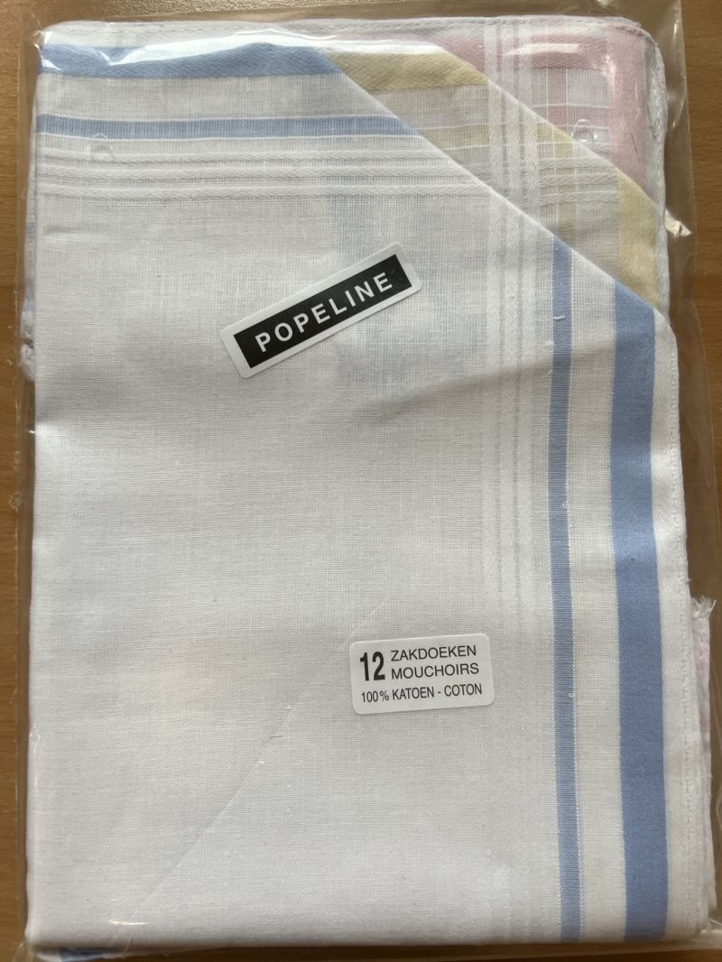 Tiseco Emilio Dameszakdoek 29x29cm 12 stuks koraal One Size -
