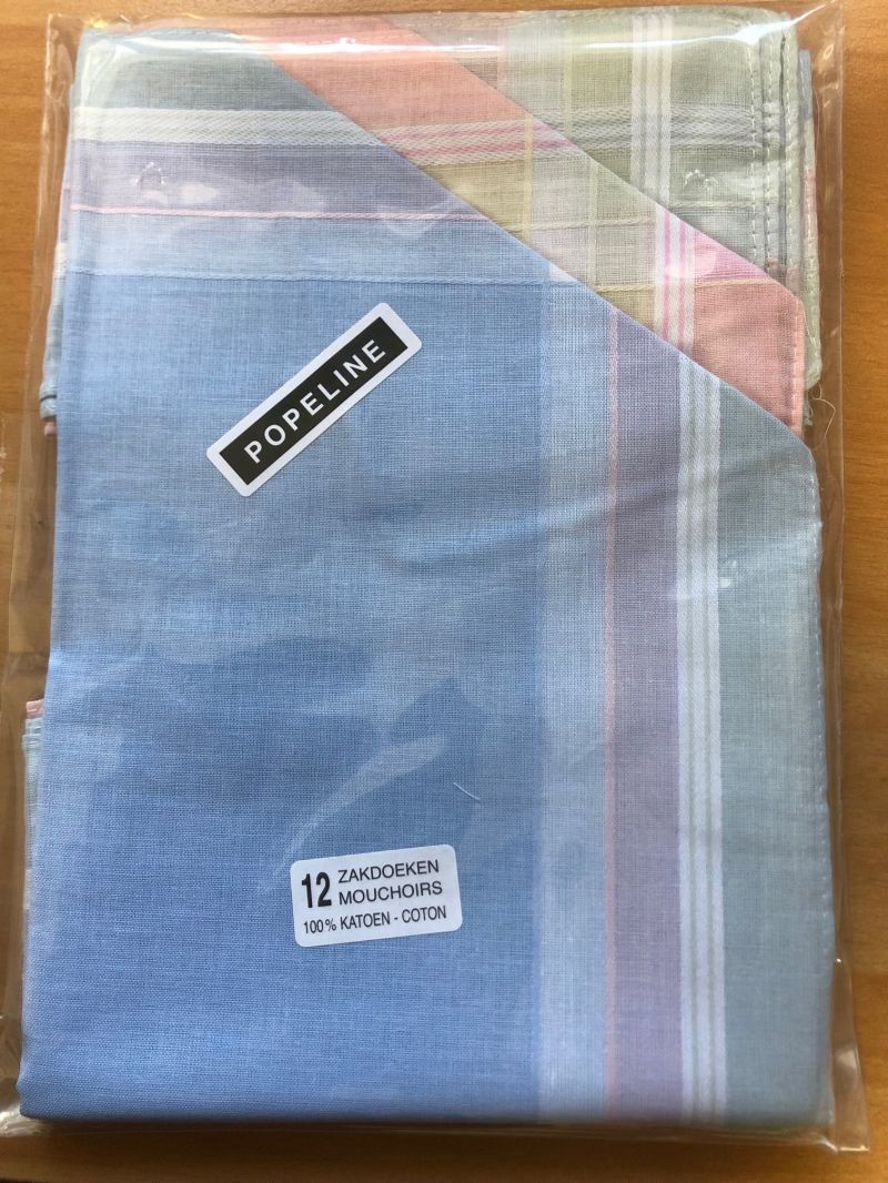 Tiseco Emilio Dameszakdoek 29x29cm 12 stuks turqouise One Size -