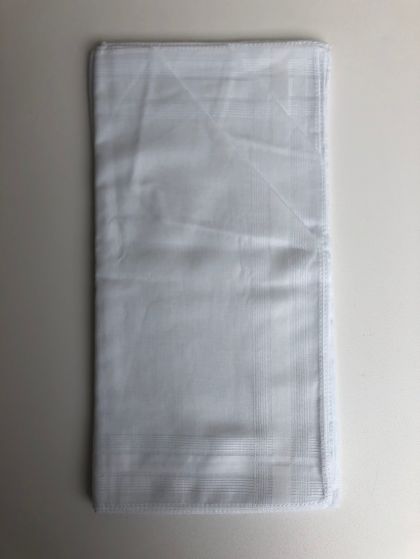 Tiseco Emilio Dameszakdoek 29x29cm 12 stuks wit One Size -