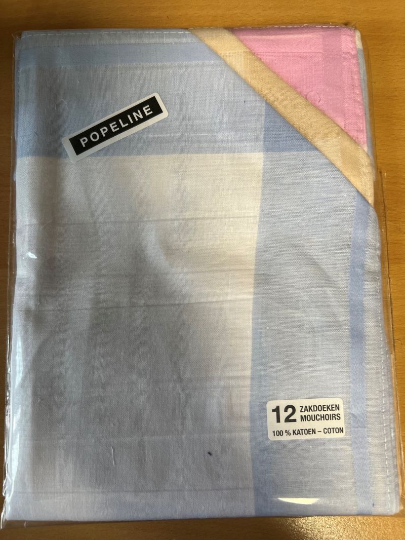 Tiseco Emilio Dameszakdoek 40x40 cm 12 stuks blauw One Size -