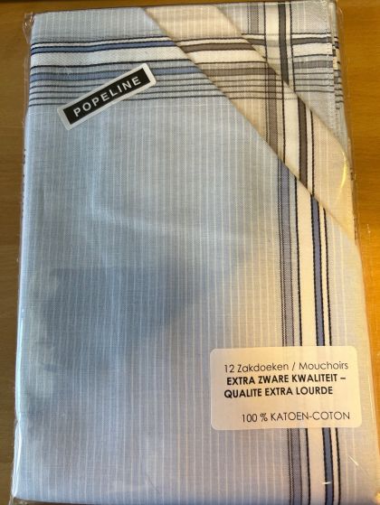 Tiseco Emilio Herenzakdoek 40x40 cm 12 stuks blauw Onesize -