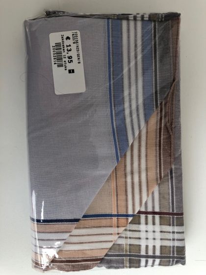 Tiseco Emilio Herenzakdoek 40x40 cm 12 stuks blauw Onesize -
