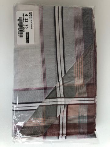 Tiseco Emilio Herenzakdoek 40x40 cm 12 stuks wit Onesize -