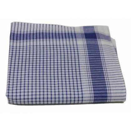 Tiseco Emilio Zakdoek 40X40cm Vichy per Stuk blauw - -