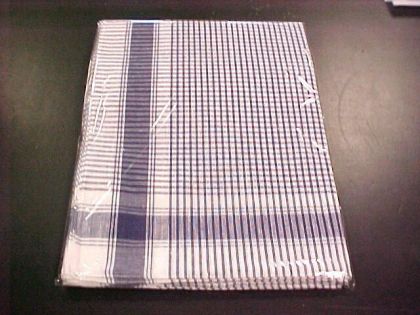 Tiseco Emilio Zakdoek 40X40cm Vichy per Stuk blauw - -