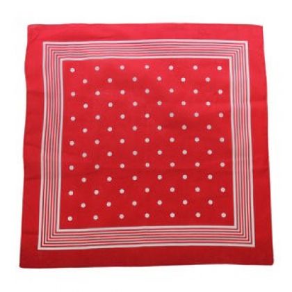 Tiseco Emilio Zakdoek bollen 55x55cm per stuk rood - -