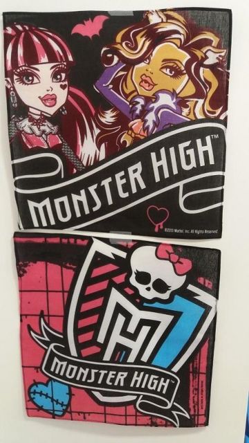 Zakdoeken Monster High 6 stuks zwart