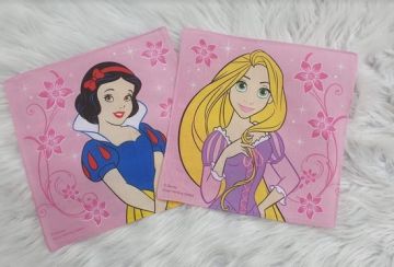 Zakdoeken Sneeuwwitje Rapunzel 6 stuks roos