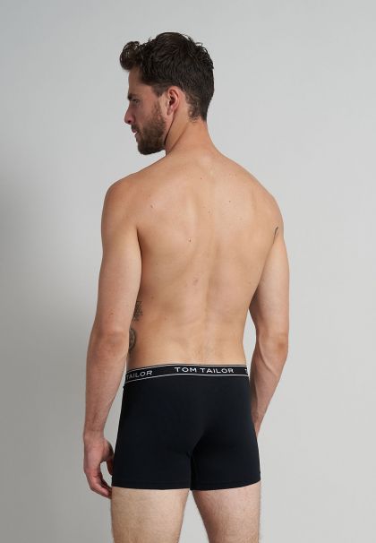 Tom Tailor Long Boxer short 3 pack Katoen zwart Xxl -
