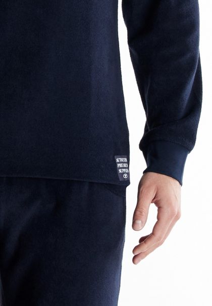 Tom Tailor Pyjama badstof blauw 48 -