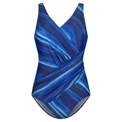 Tweka Badpak V-neck soft cup blauw 52 -