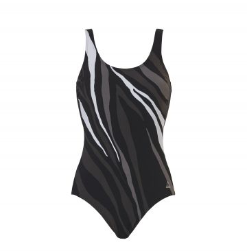 Tweka Pool swimsuit soft cup zebra black 50 -