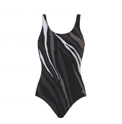 Tweka Pool swimsuit soft cup zebra black 48 -